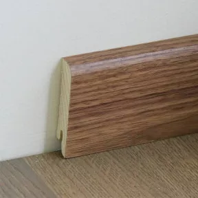 Плінтус дерев'яний Walnut American Varnished 70мм Pedross