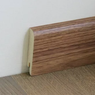 Цена Плінтус дерев'яний Walnut American Varnished 70мм Pedross