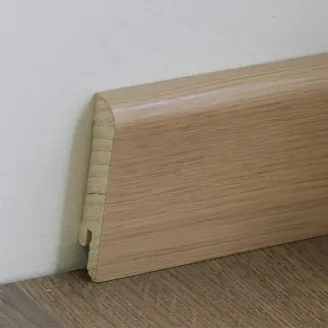 Цена Плінтус дерев'яний White Oak Varnished 70мм Pedross