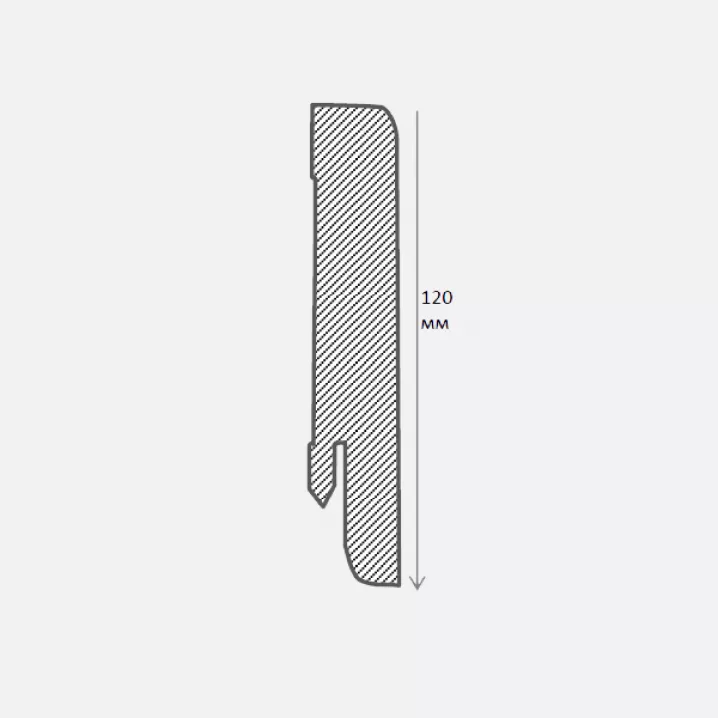 Плінтус ПВХ KLN120-05 Дуб Крижаний 120мм Neo Plinth Kluchuk ціна Плінтус ПВХ KLN120-05 Дуб Крижаний 120мм Neo Plinth Kluchuk ціна